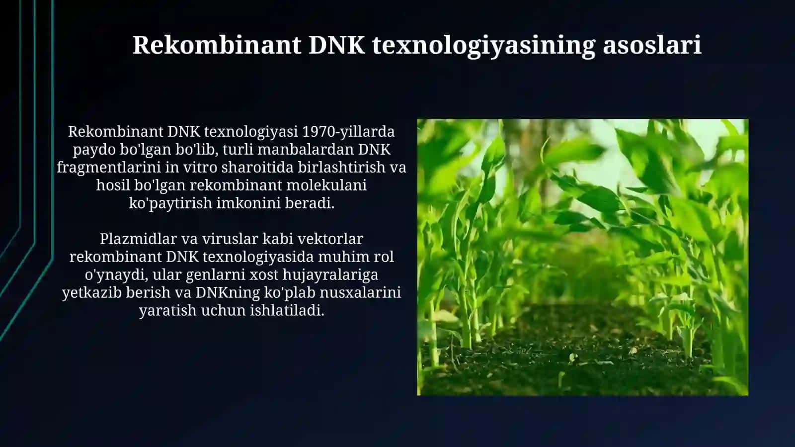 Tibbiyotda DNK rekombinantlarini qo'llanilishi 4