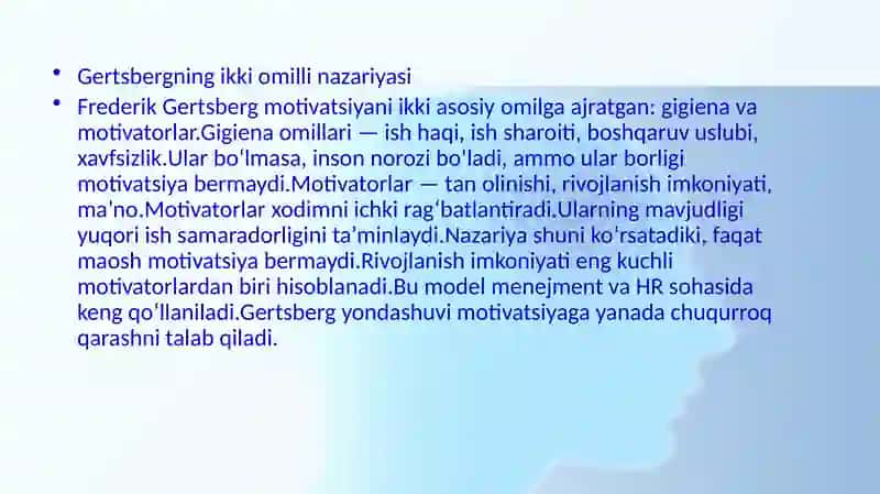 Psixologik motivatsiya nazariyalari 4