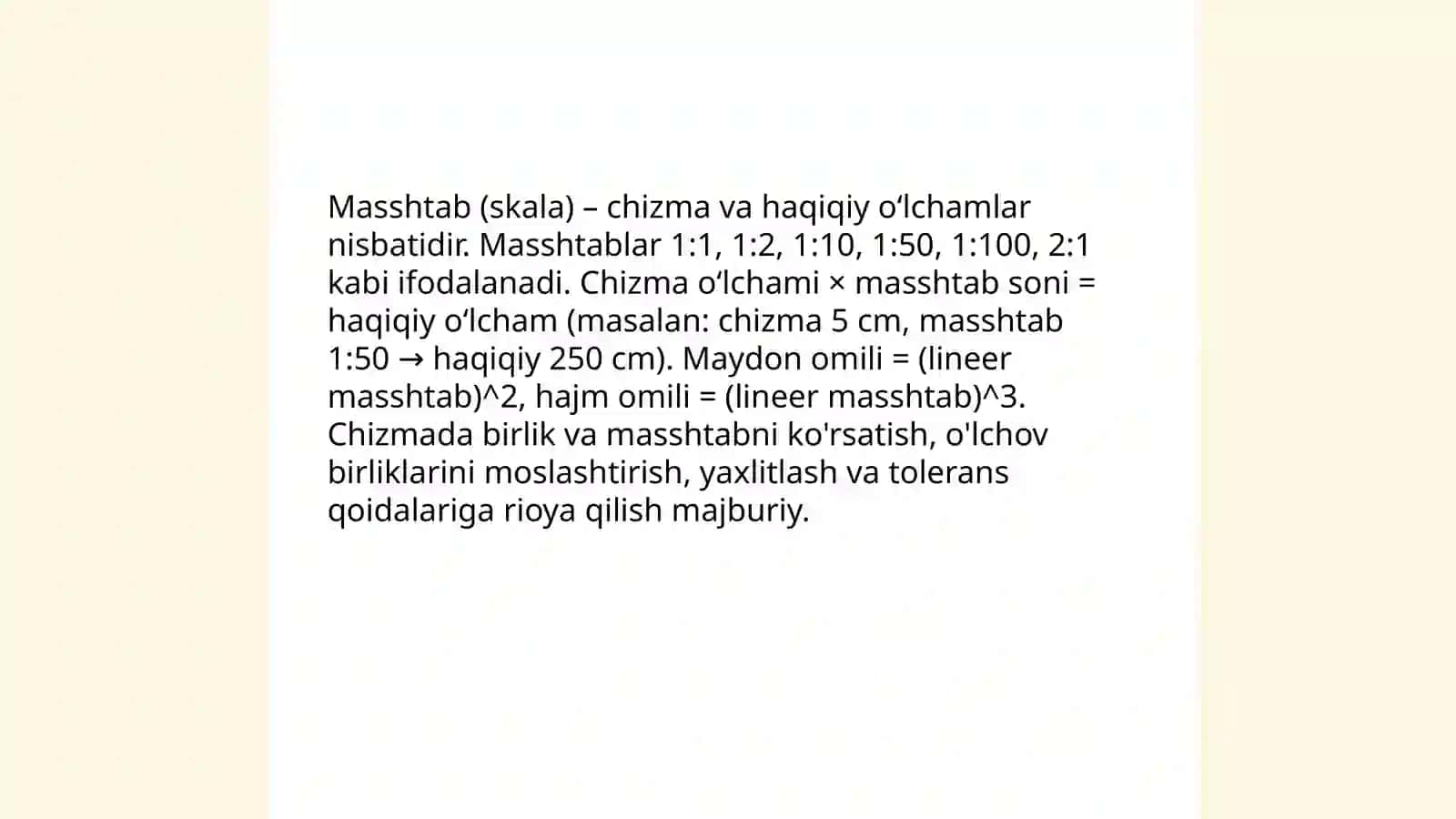Chizmalarni OʻQISH TARTIBI VA QOIDALARI 4
