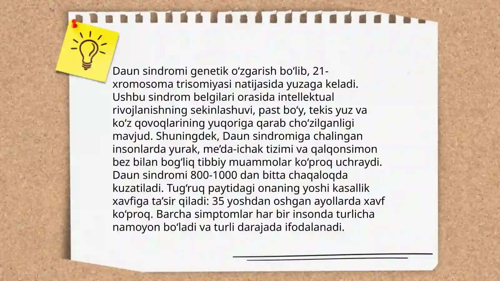 Daun sindroʼmi 4