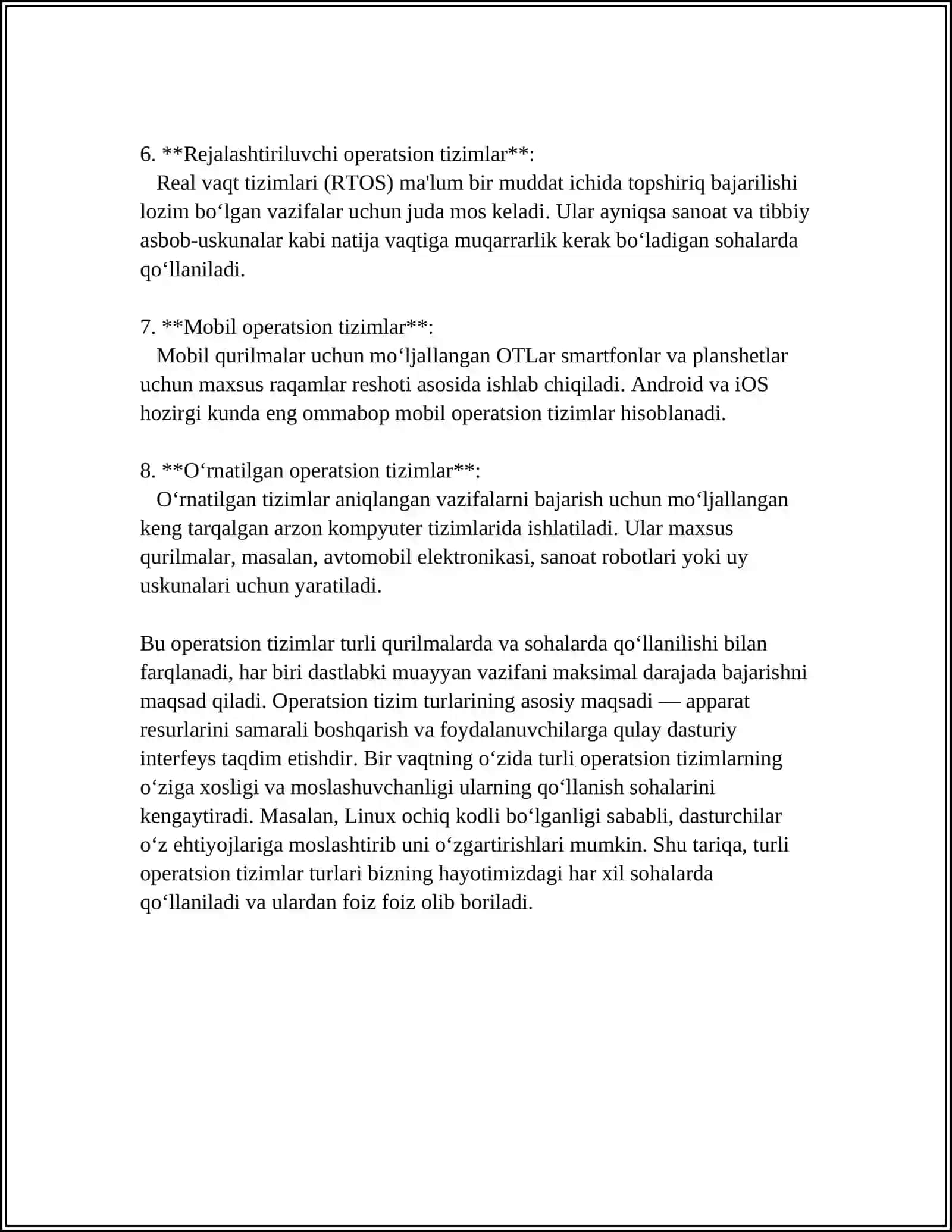 OPERATSION TIZIMNI TURLI ILOVALAR BILAN OʻRNATISH 4