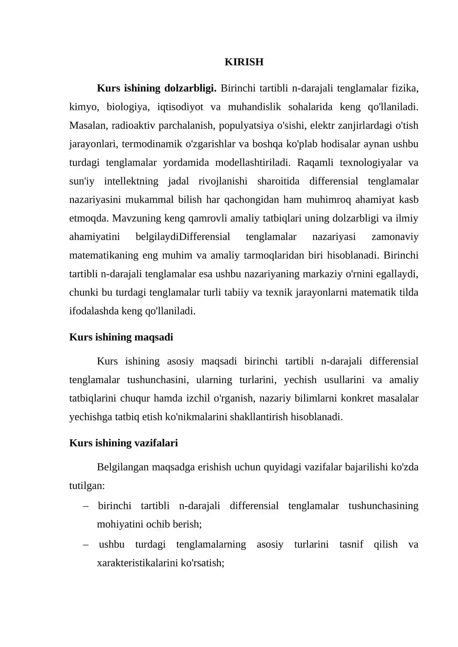 Birinchi tartibli n-darajali tenglamalar 4