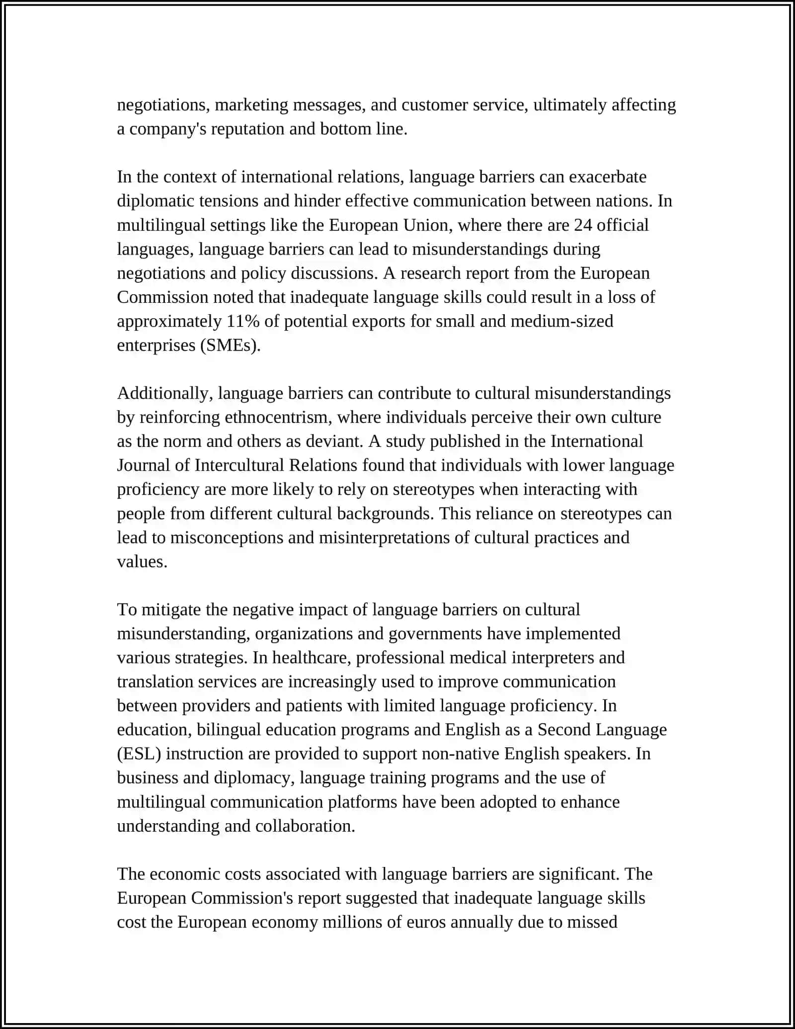 MUSTAQIL ISH - Theme: CULTURAL MISUNDERSTANDING 4