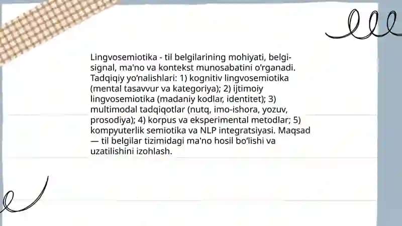 Semiotika va lingvosemiotika 4