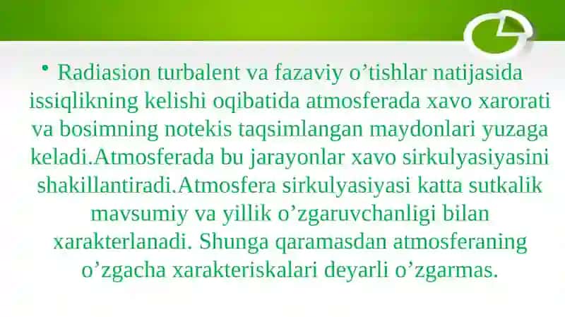 Iqlim shakillanishining sirkulyatsion omillari 4