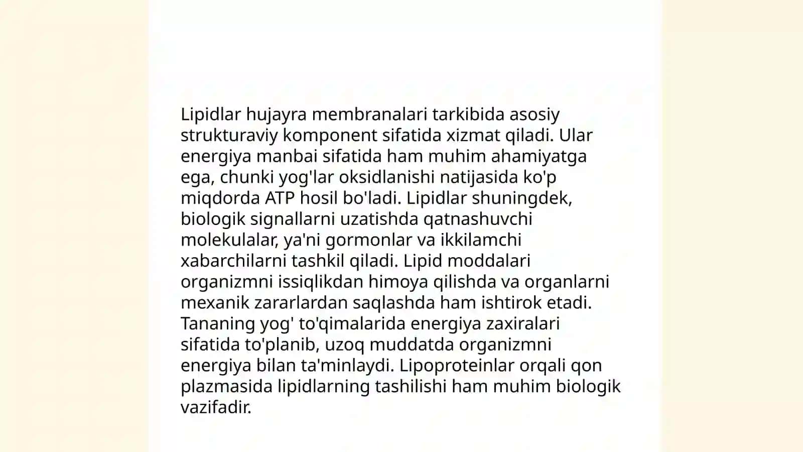 Lipidlar haqqinda magʻliwmat 4