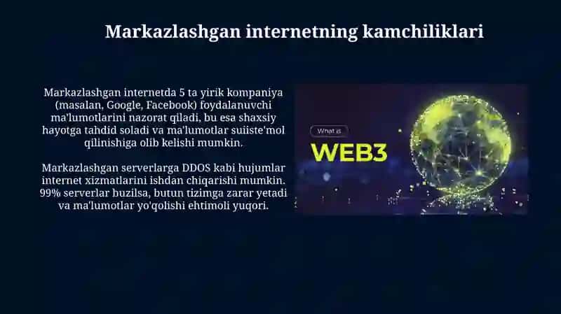 Web3 texnologiyasi: Internetni mazkazlashtirish 4