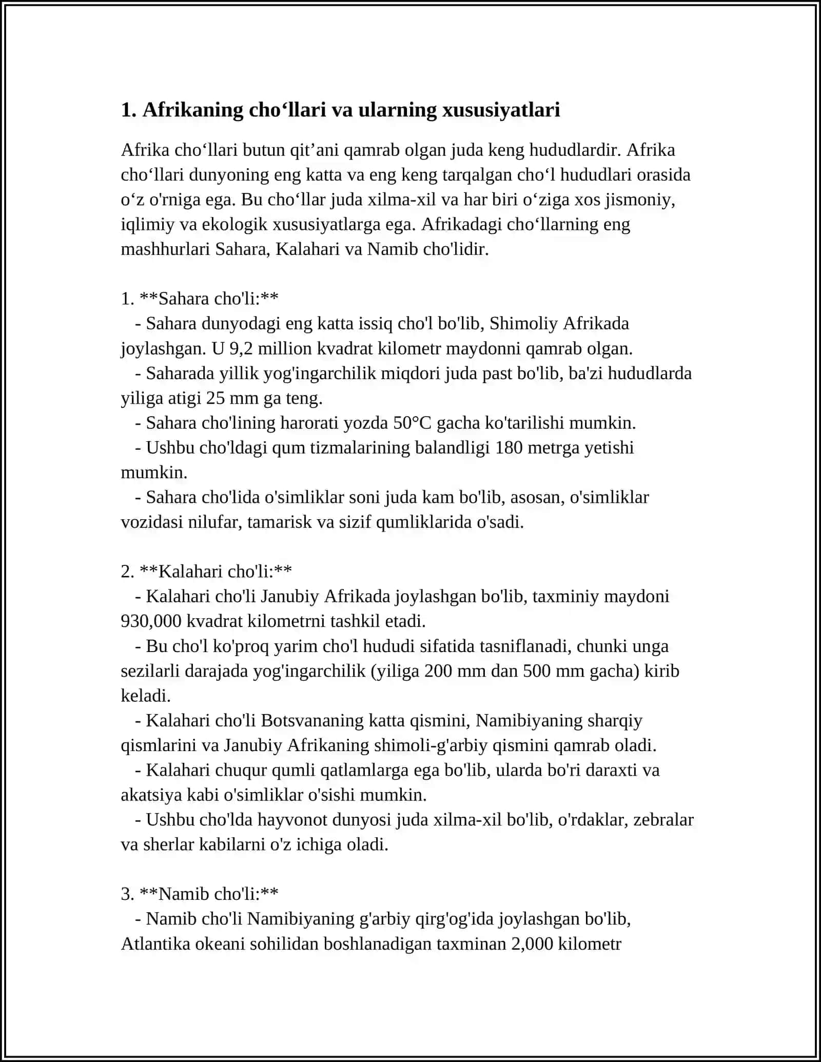 AFRIKA MATERIGIDA TARQALGAN CHOʻLLAR 4