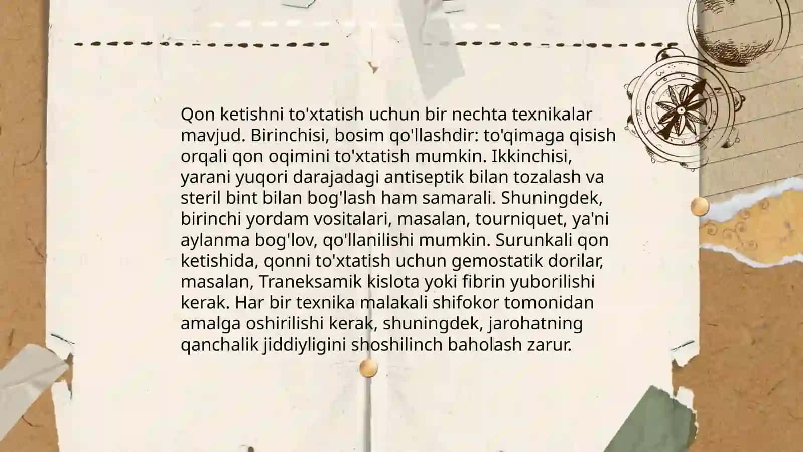 Yaralarni bog'lash usullari 4