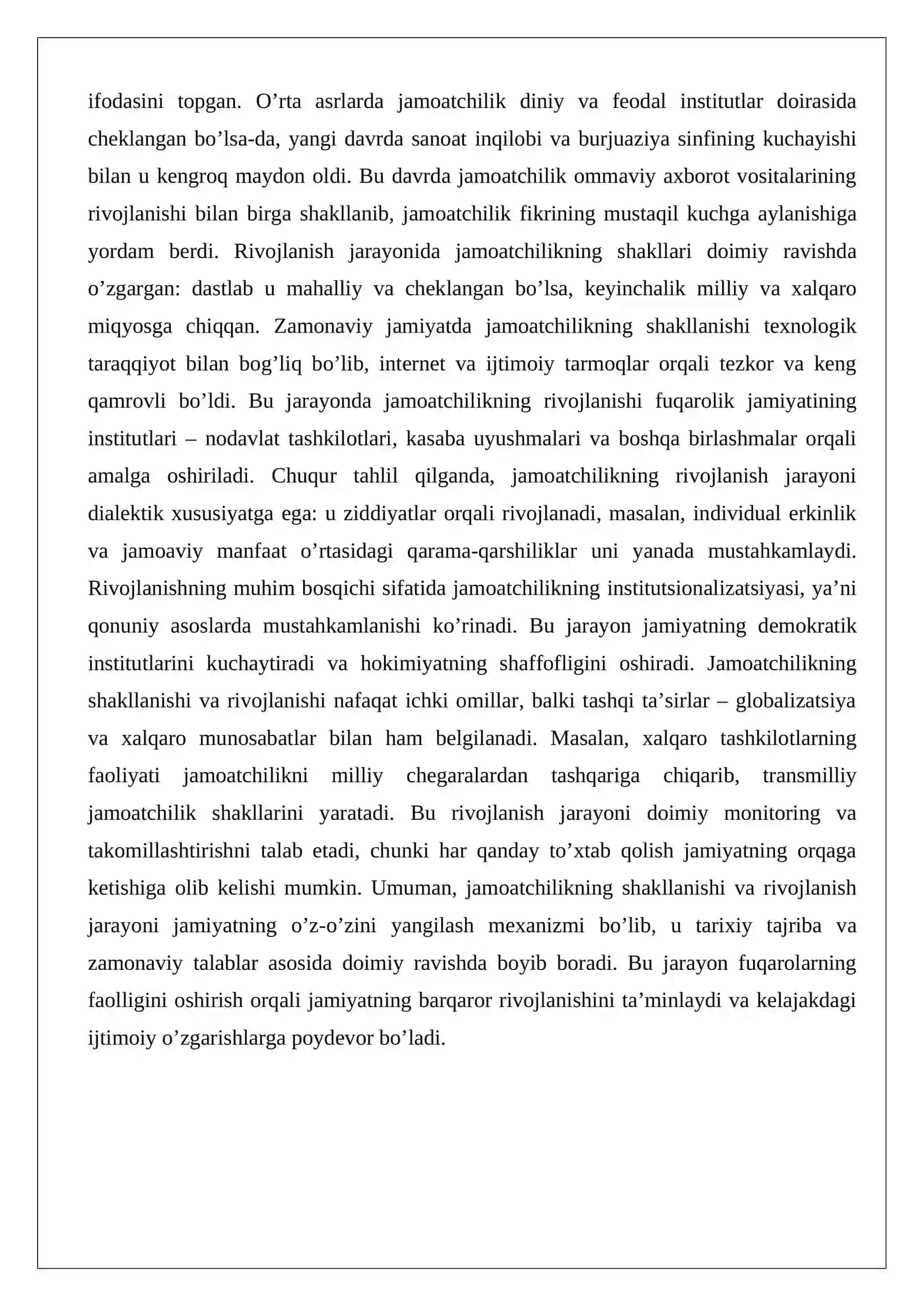 Jamoatchilik sotsial institut sifatida 4