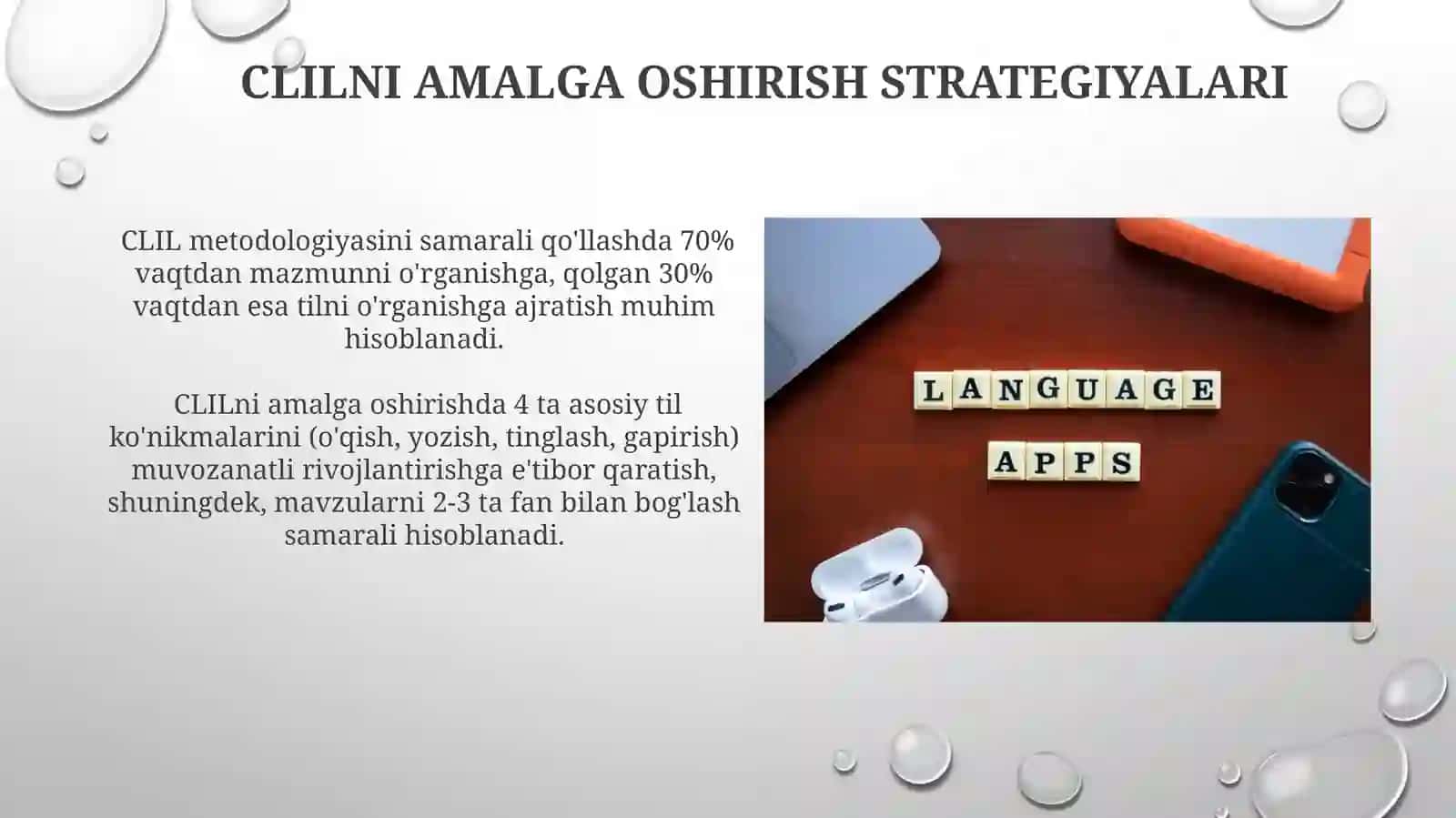 Mazmun va Til Birlashgan Ta'limni Amalga Oshirish 4