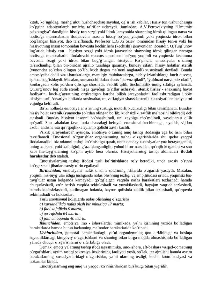 Hissiyot va iroda 4
