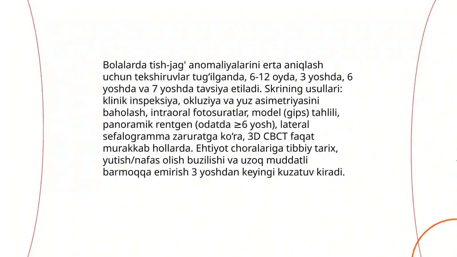 Tish jag'-systematic anomalies va deformatsiyasi profilaktikasi 4