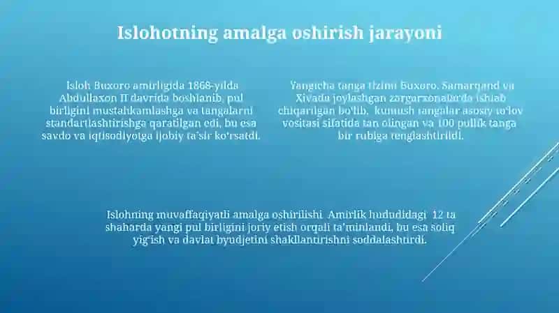 Abdullaxon II ning pul islohoti 4