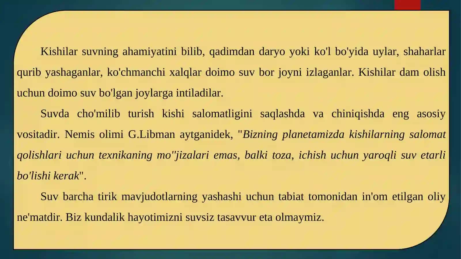 Suvning ifloslanishidan kelib chiqadigan iqtisodiy zarar. 4