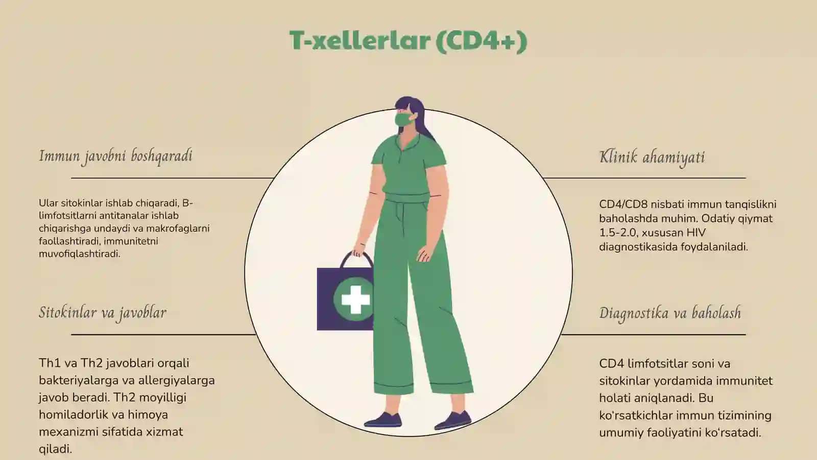 T-limfotsitlar turlari va Immunoglobulinlar 4