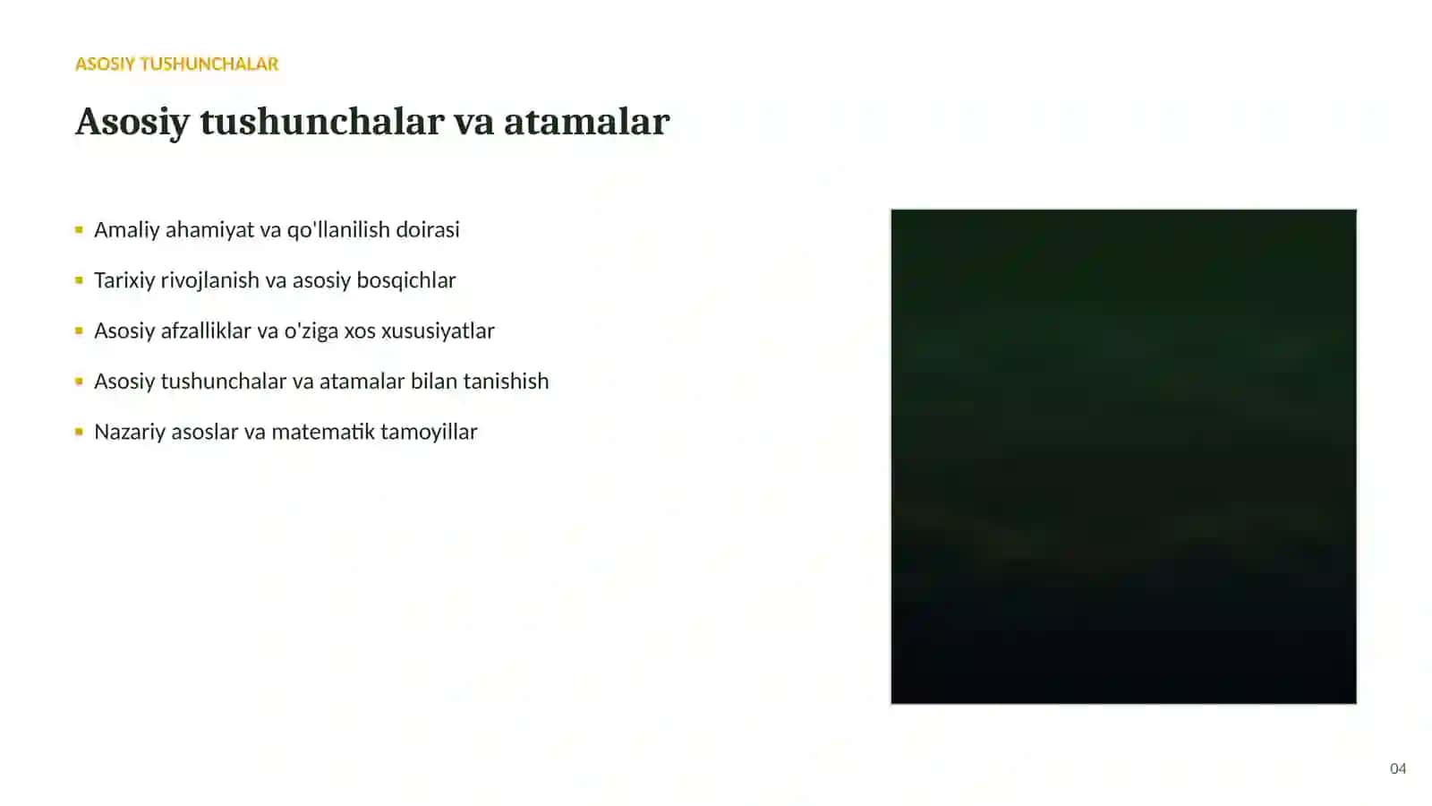 SUN'IY INTELLEKT • AI VA KATTA MA'LUMOTLAR 4