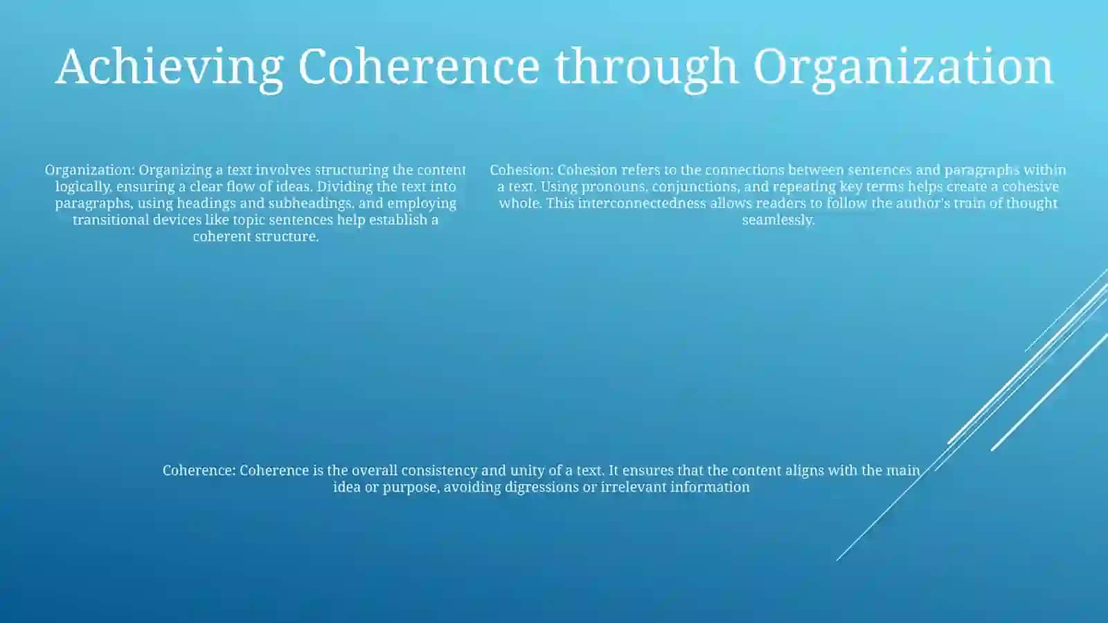 Cohesion And Coherence 4