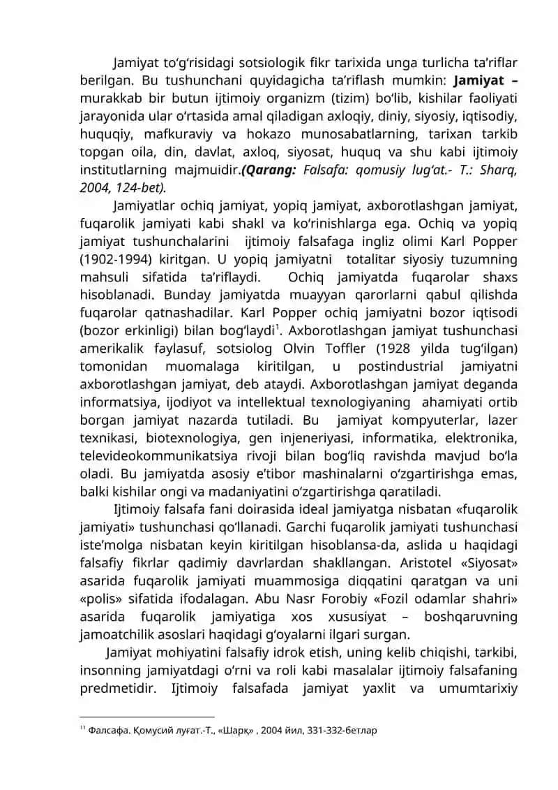 Jamiyat falsafasi 4
