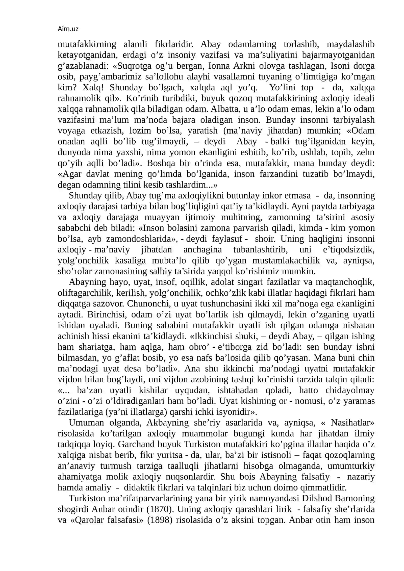 Turkiston ma'rifatchi jadidlarining axloqiy qarashlari 4