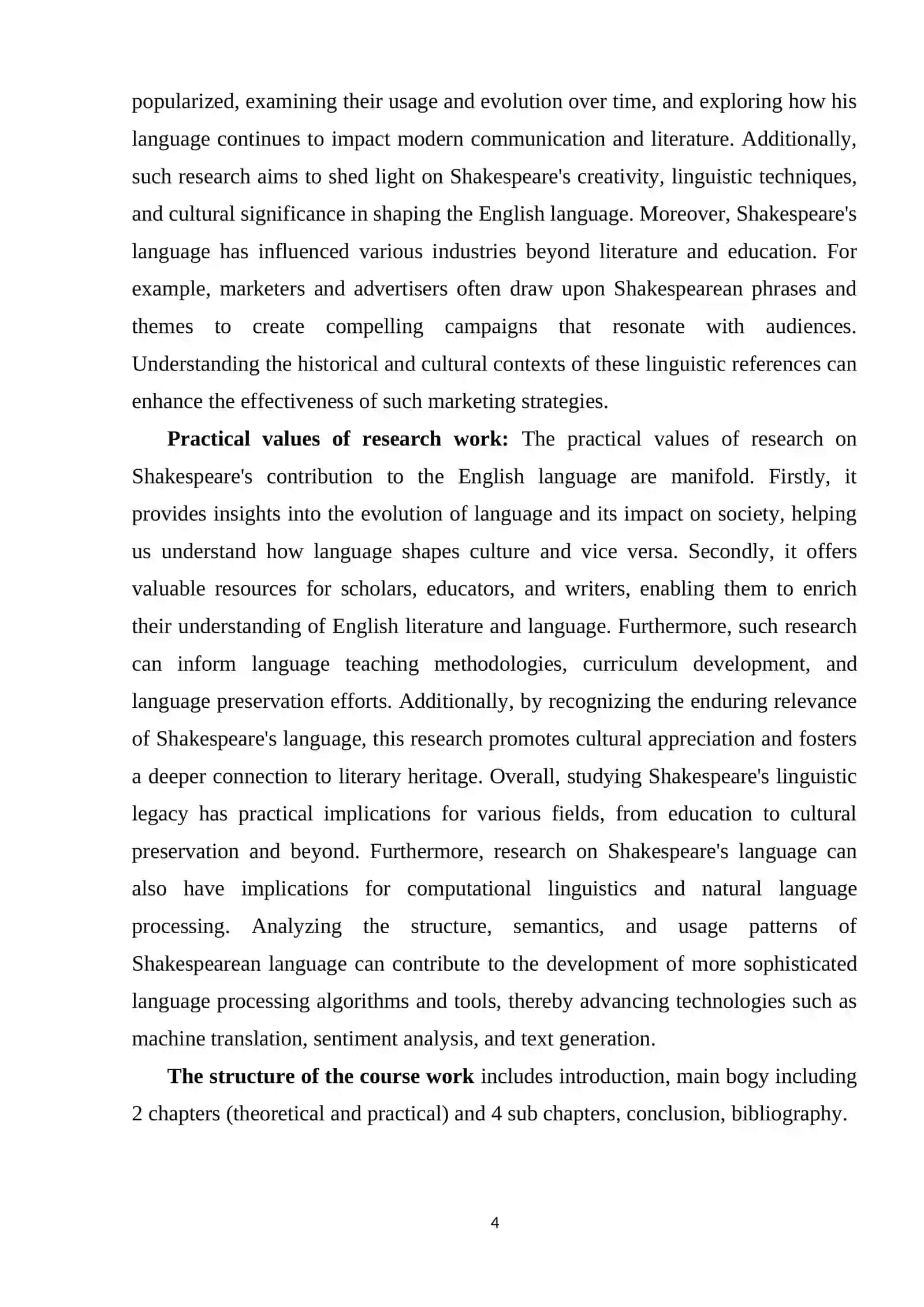 Shakespeare's Contribution to the English Language 4