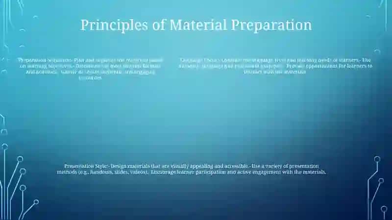 Preparation Of Educational Materials In English Classes 4
