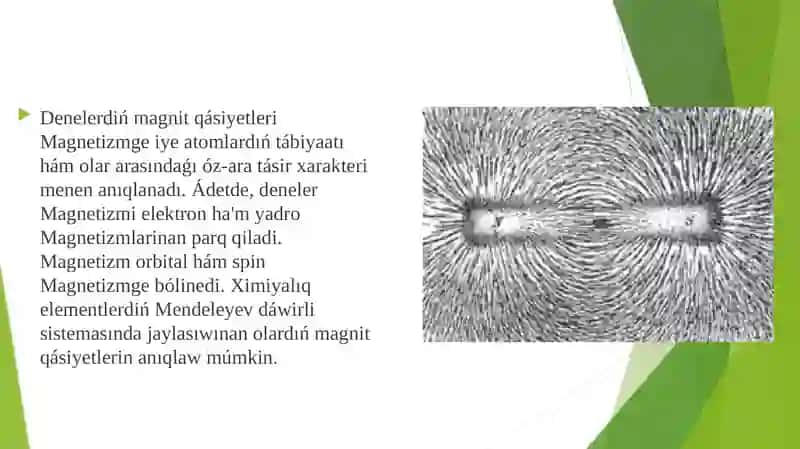Magnetizm, magnitshinjirlar, tiykarg’imagnitnizamliqlari 4