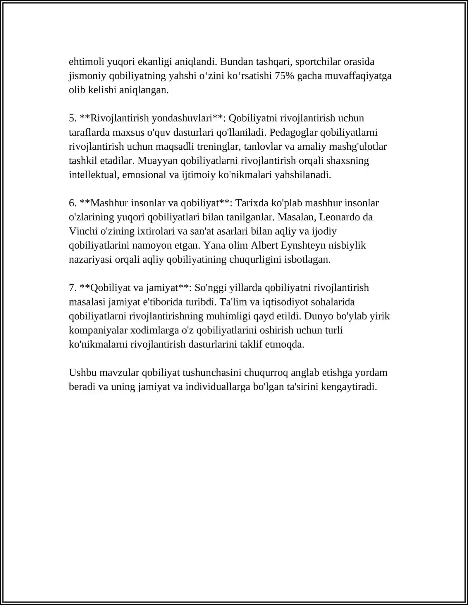 Qobilyat tushunchasi 4