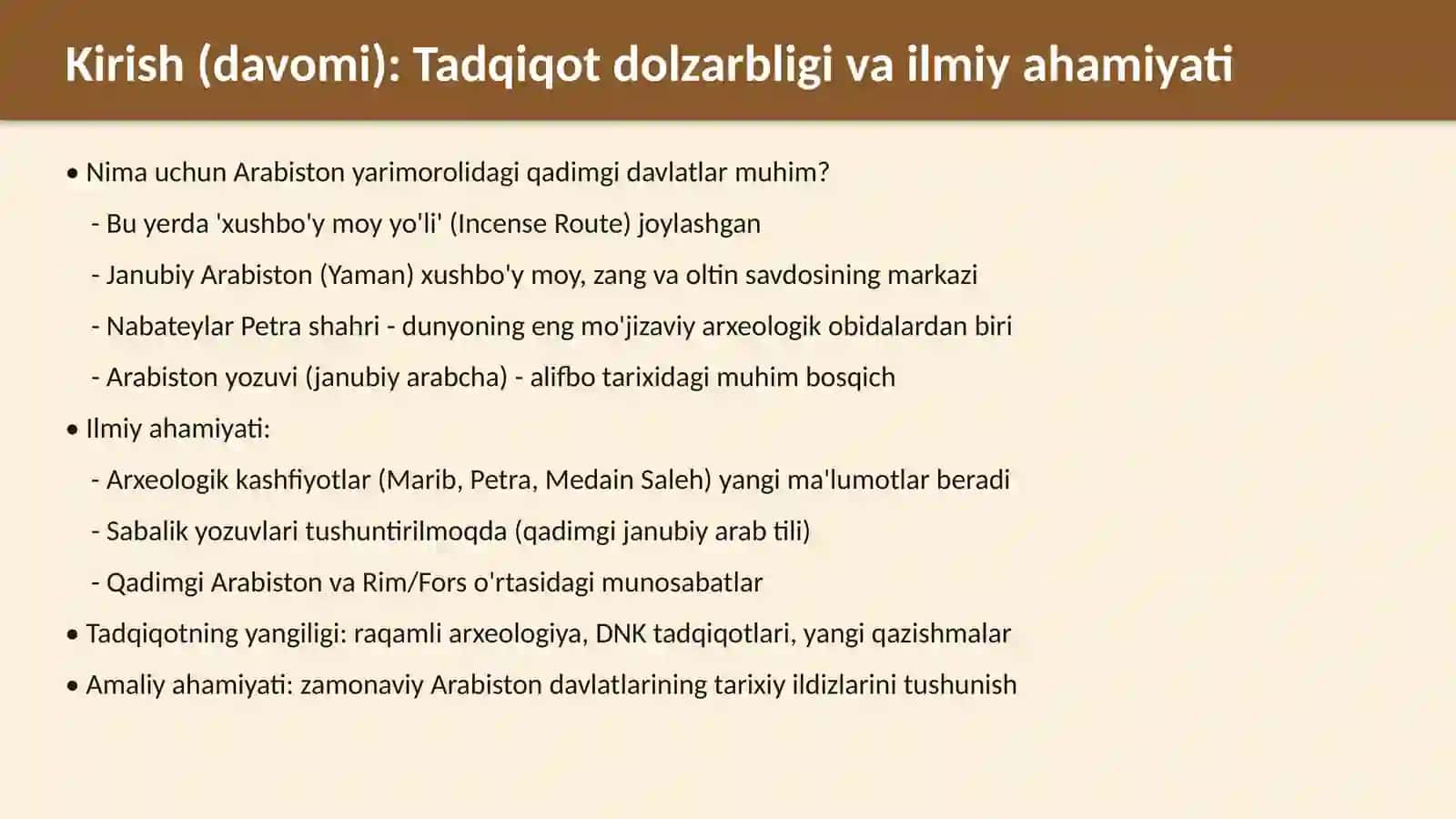 Arabiston yarimorolidagi qadimgi davlatlar 4