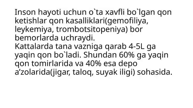 Qon ketishi. Qon ketishini to`xtatish usullari 4