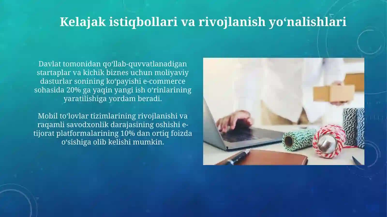 Elektron tijoratning shakllanishi 4