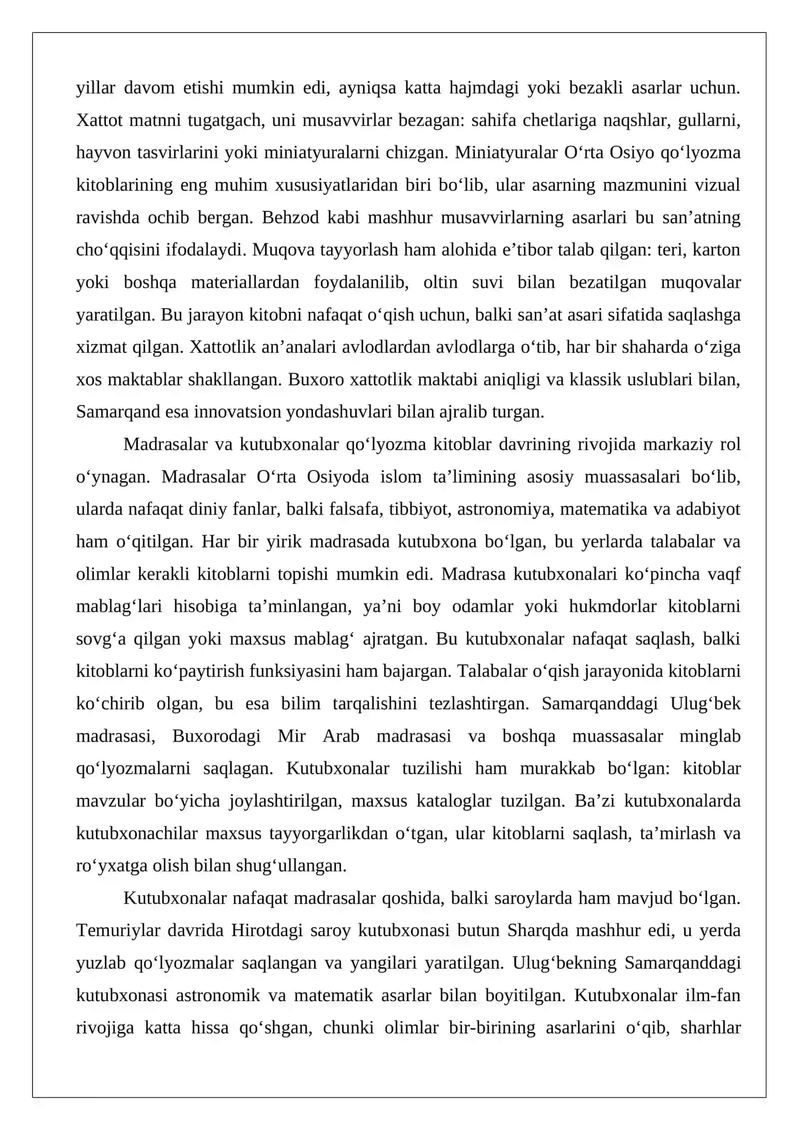 O‘rta Osiyoda kitob bosishning boshlanishi va dastlabki noshirlik 4