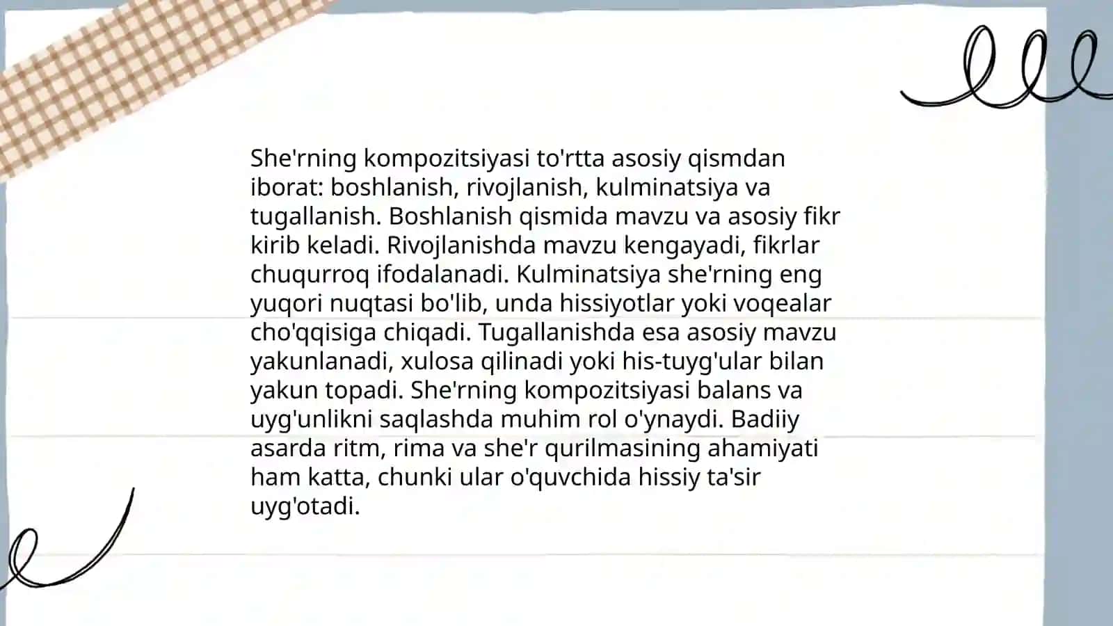 Sheʼr matni tahlili 4