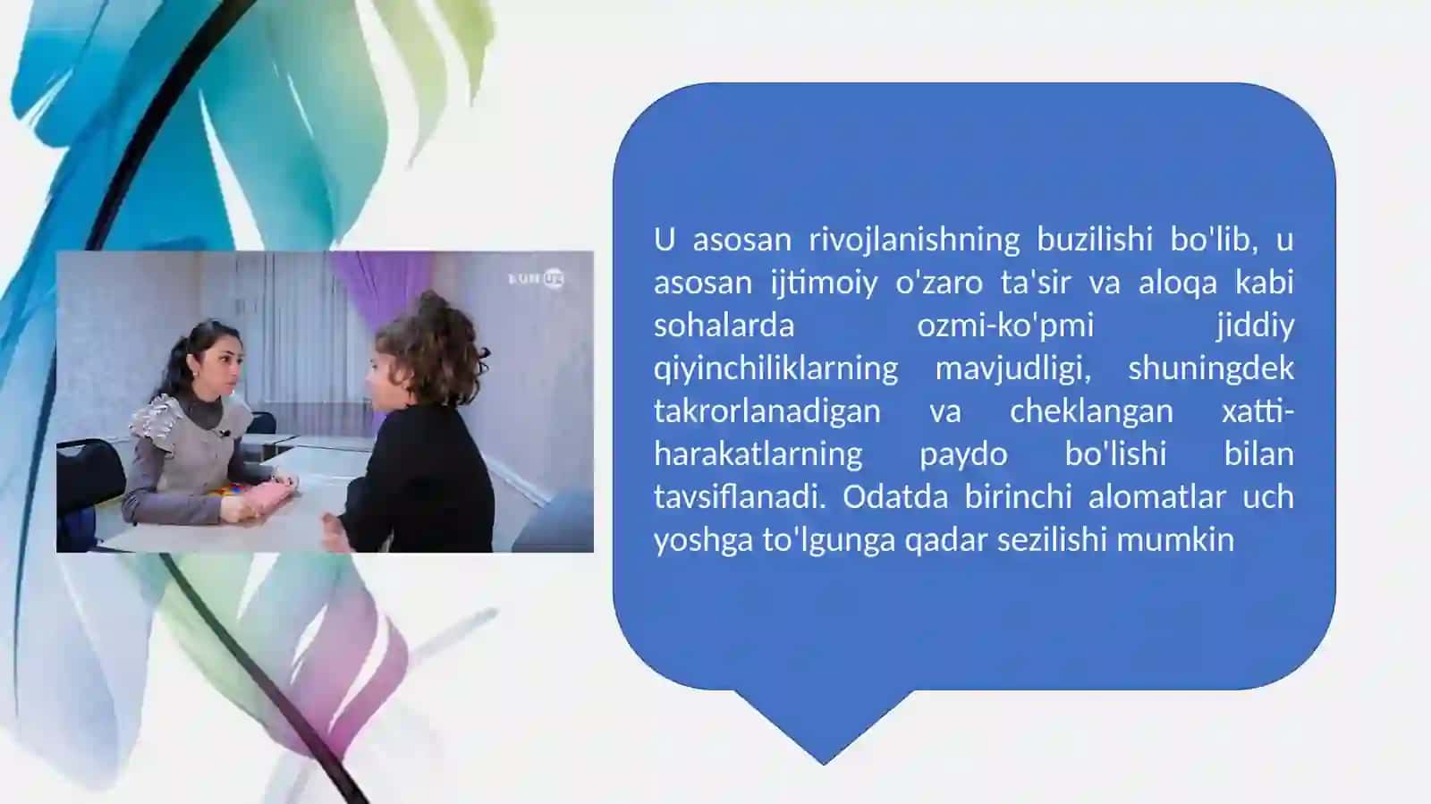 Autizm sindromiga egabo’lgan bolalar 4