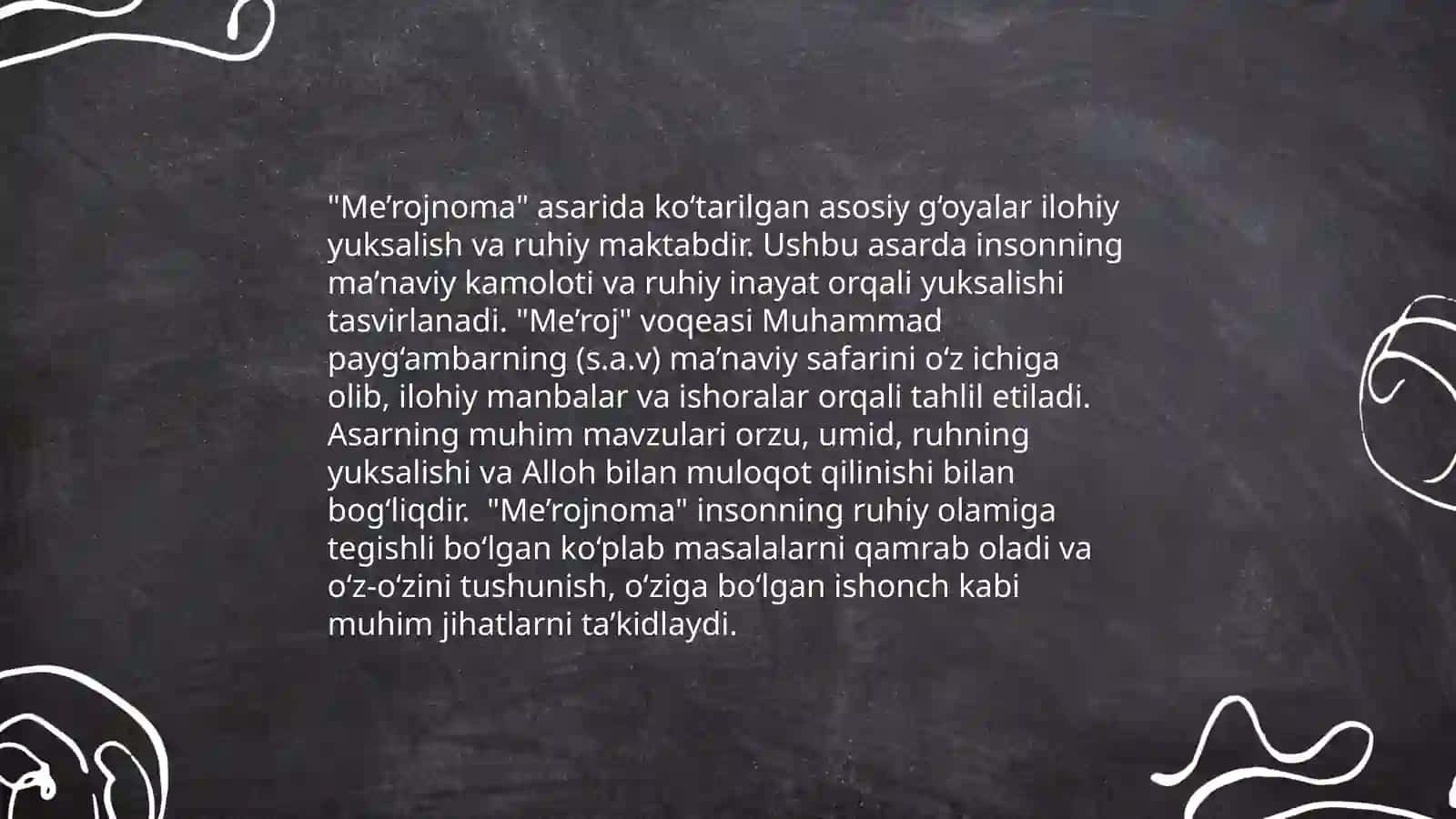 Sabʼai sayyor dostonida meʼrojnoma sharhi 4
