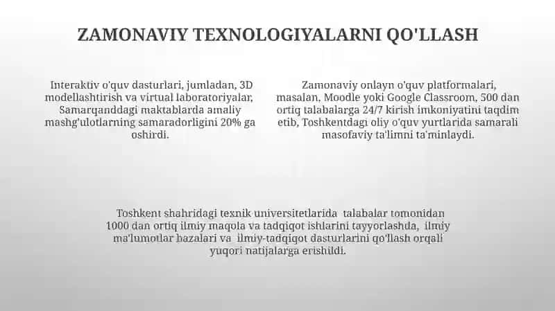 Amaliy, Seminar va Laboratoriya Mashgʻulotlarini Tayyorlash Metodologiyasi 4