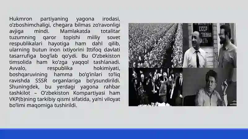 O'zbekistonda qatag'onlikning yangi bosqichi 4