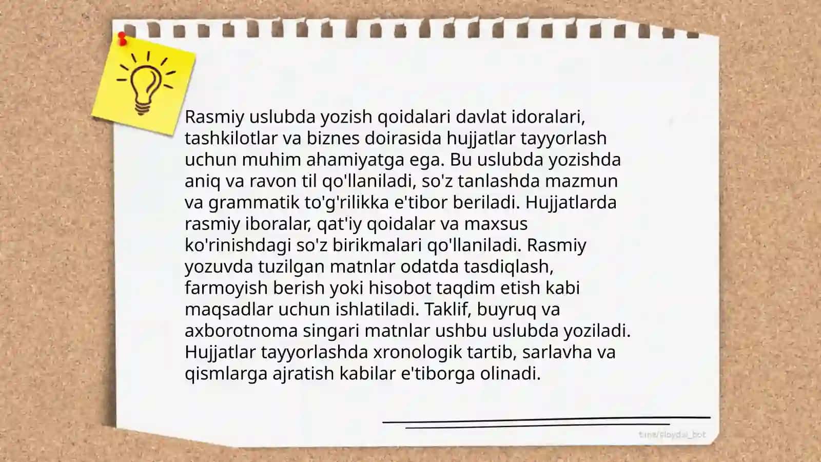 Rasmiy uslubning asosiy xususiyatlari 4
