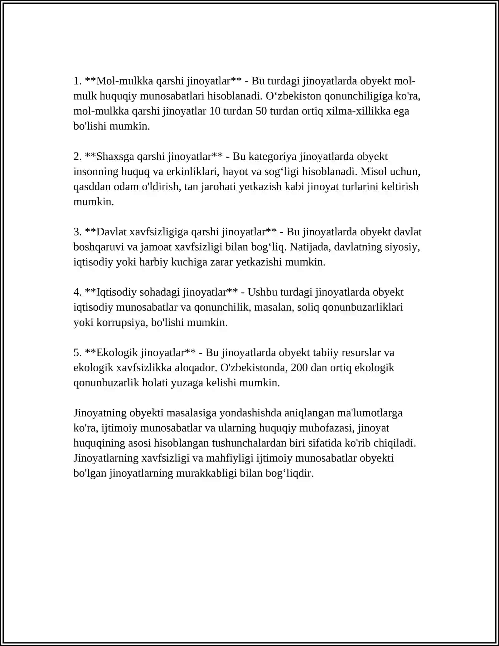 JINOYATNING OBYEKTIV TOMONI 4