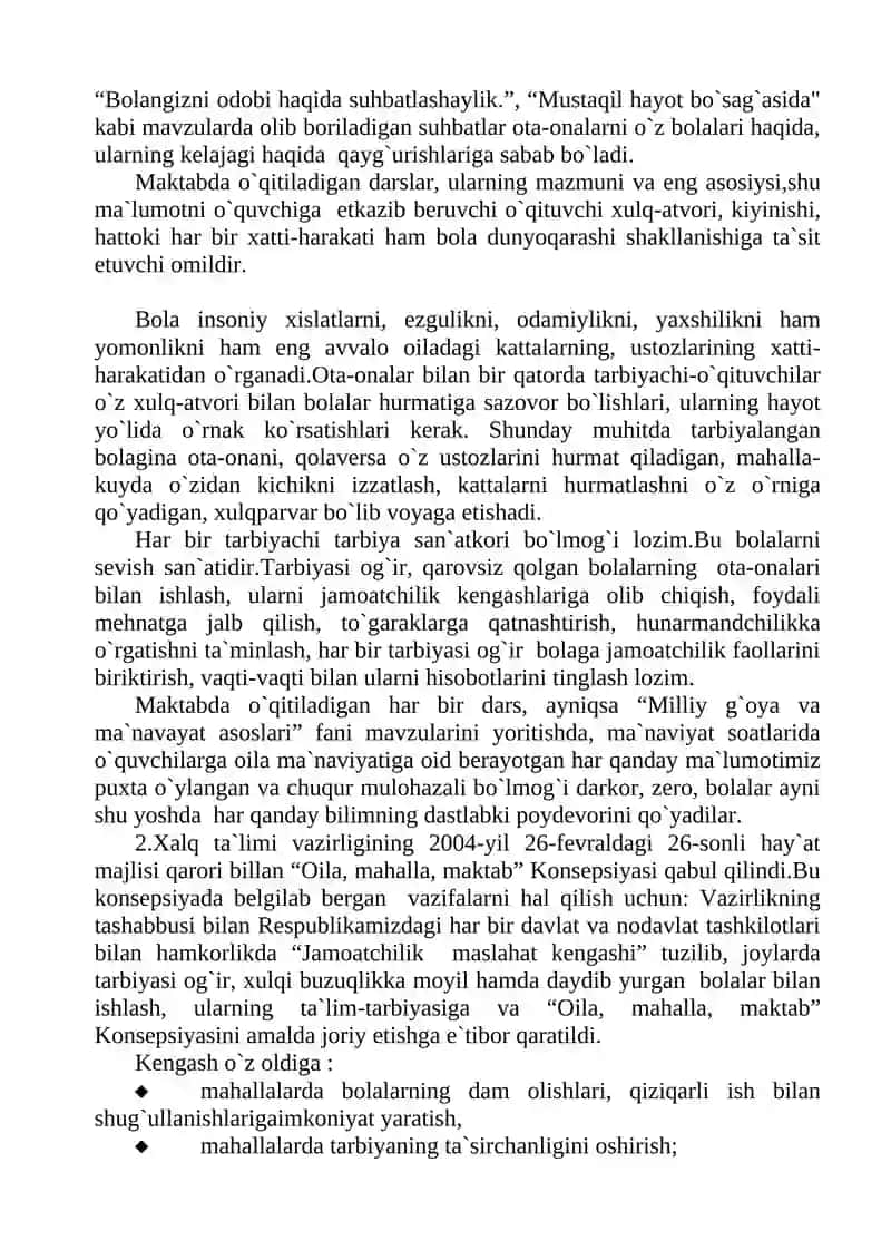 Oila ma`naviyati va mafkura 4