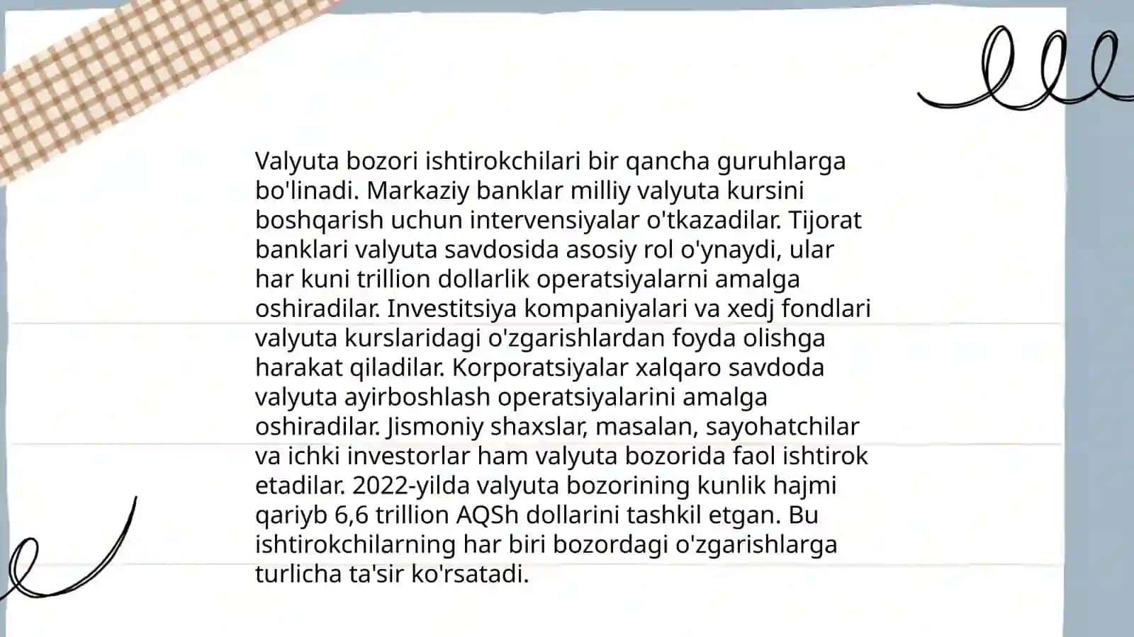O'zbekiston Respublikasi valyuta bozori shakillanishi 4