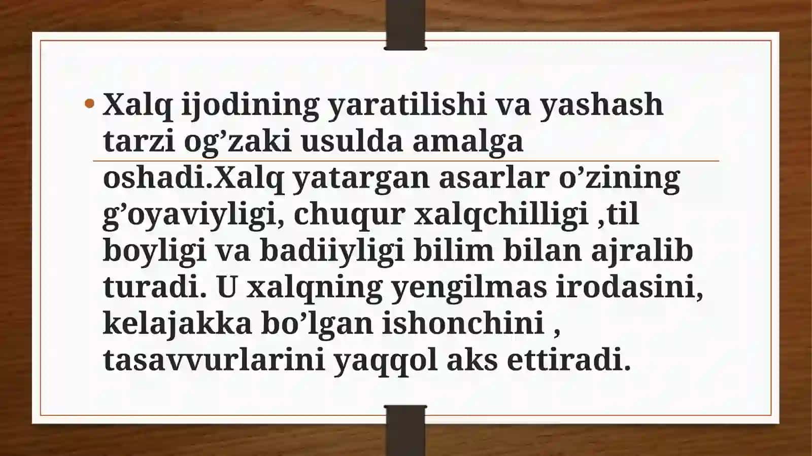 Xalq og’zaki ijodi va uning janrlari 4
