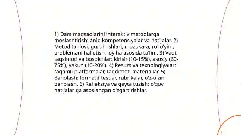 Ta'lim jarayonida interaktiv metodlarni qo'llash metodikasi 4