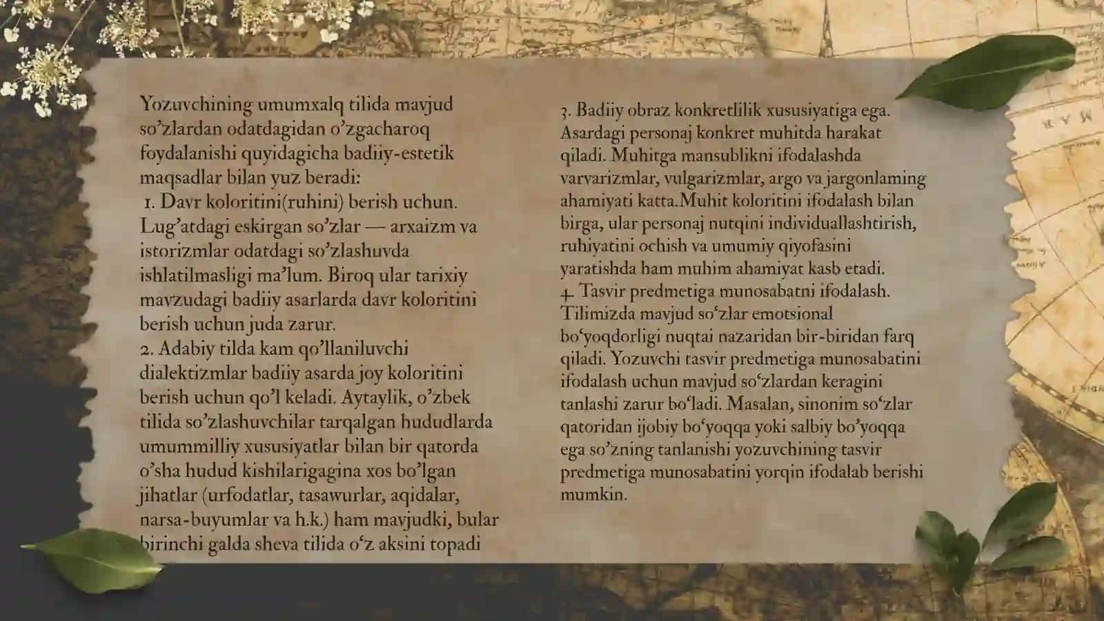 Badiiy tasvir va ifoda vositalari 4