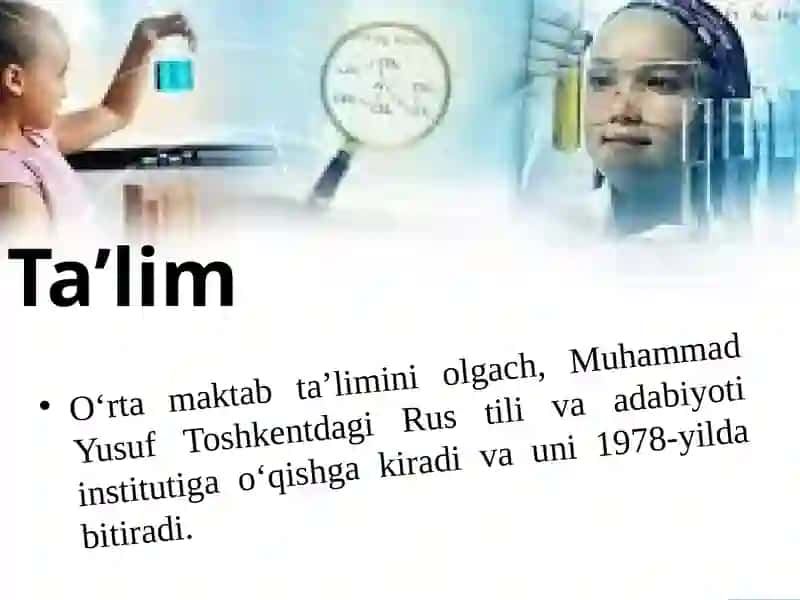 Muhammad Yusuf hayoti va ijodi 4
