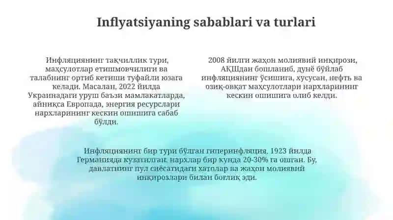 Pul va Inflatsiya 4