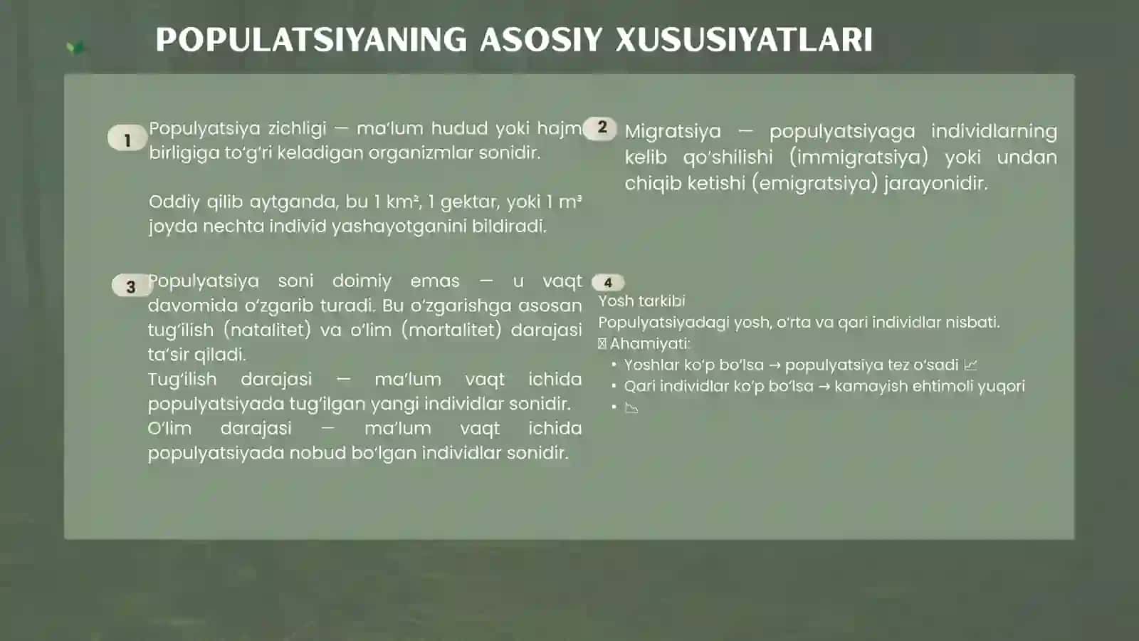 POPULATSIYA HAQIDA TUSHUNCHA 4