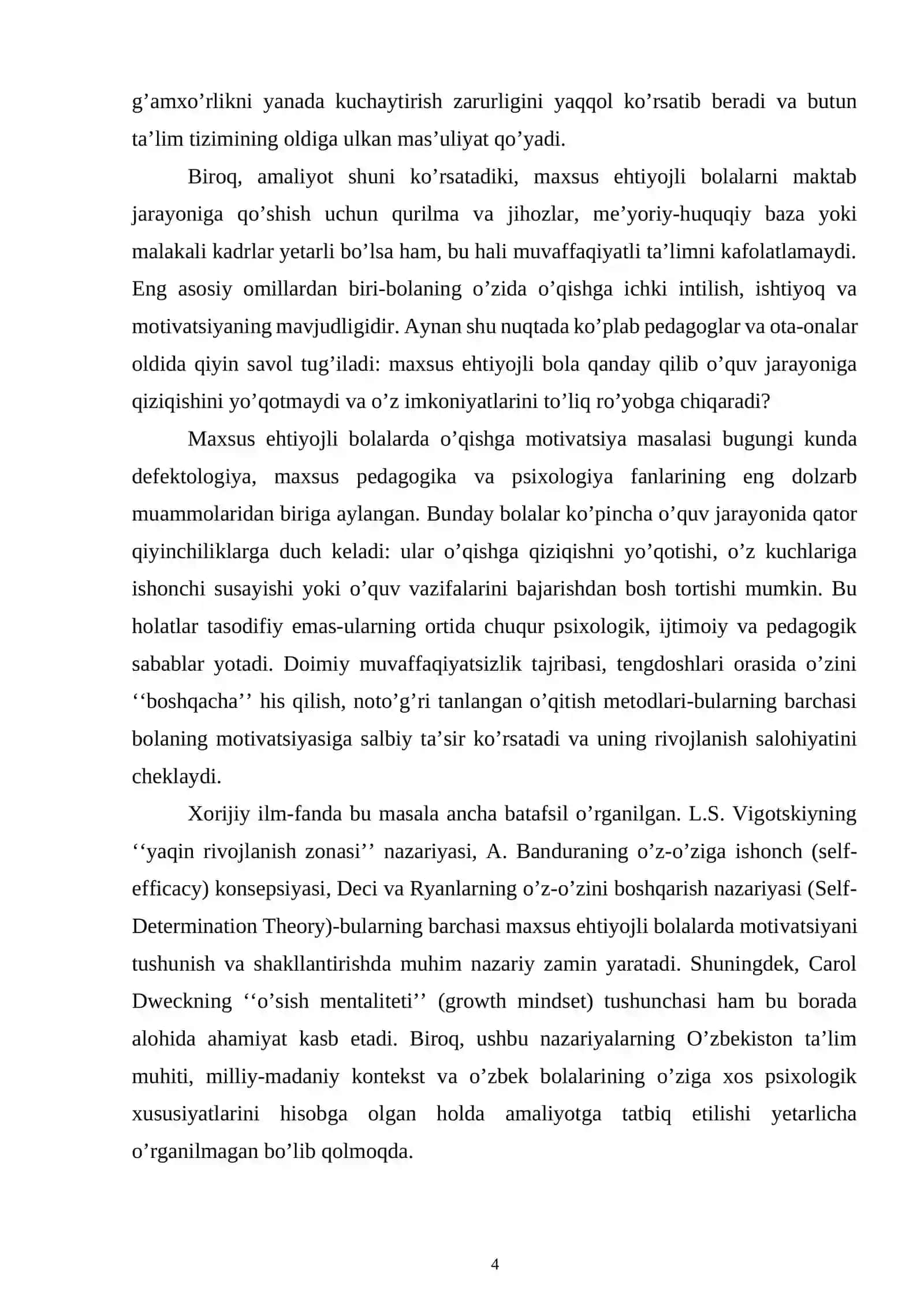 Maxsus ehtiyojli bolalarda o’qishga motivatsiya 4