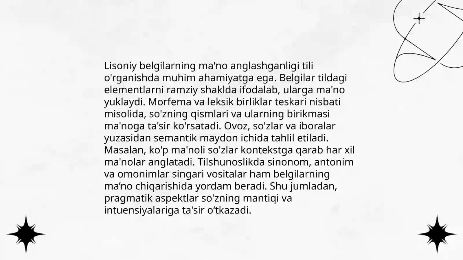 Tilning ikki tomoni:Lisoniy shakl va ma'no 4