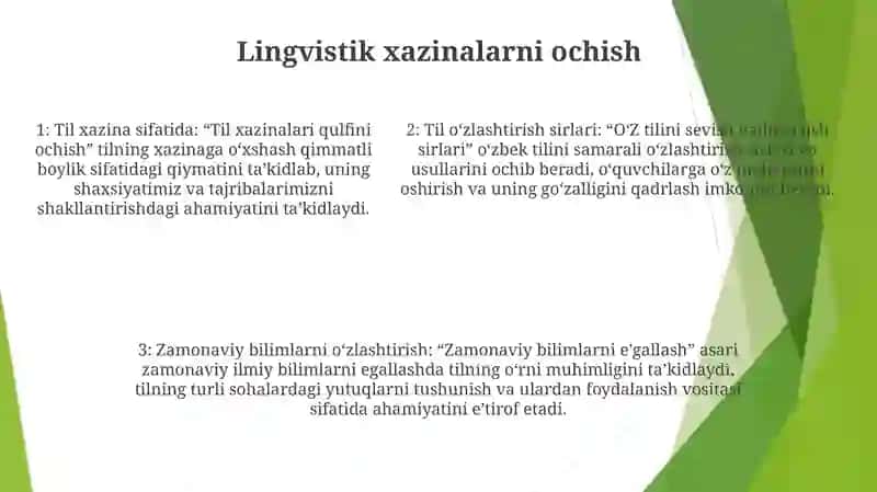 O'Z Tilini Sevish Vailm Olish Sirlari 4